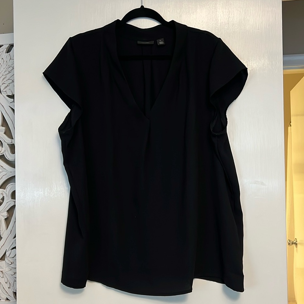 Halogen black dressy blouse